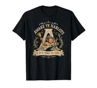 Despierta, prostituta, Hora de Cantar, Divertido, diablillo, Humor de los Tiempos Medievales Camiseta gráfica económica, Hombre, Negro, M