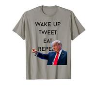 Despierta Tweet Comer Repetir Donald Trump Camiseta