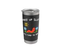 Despierta Zorras Es Hora De Pecar Vaso térmico de acero inoxidable de doble pared
