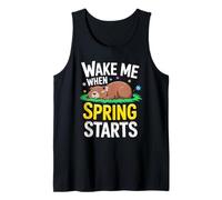 Despiértame Cuando la Primavera comience la marmota Camiseta sin Mangas