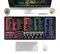 DESPOINA 900 x 400 mm Alfombrilla de Escritorio Alemán, Grande para Alfombrilla de Ratón, Alfombrilla de Escritorio Alemana, Alfombrilla de Ratón Excel en Alemán para Office Word PPT, Oficina y hogar