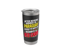 Después de la revisión: Número 10. se cubrió la boca. La decisión es roja Vaso térmico de acero inoxidable de doble pared