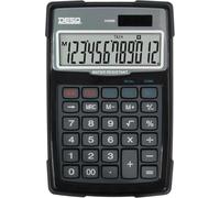 DESQ® Calculadora de Mesa, Pantalla de 12 dígitos, Grande, Resistente al Agua y al Polvo, IVA