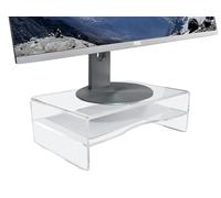 Desq Soporte para Monitor (acrílico, 120 mm de Altura), Transparente