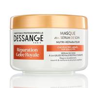 DESSANGE - Mascarilla nutri-reparadora reparación jalea real - Fórmula enriquecida con jalea real reestructurante - nutre y fortalece la fibra - para cabello muy dañado, sobre-sollicidad - 250 ml
