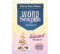 Dessert Themed Word Search for Adults: Fun in Your Pocket