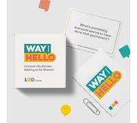 Dessie Way Beyond Hello: 120 tarjetas de conversación únicas, juegos de terapia y preguntas para parejas, familias y mucho más. Perfecto para citas de cena, rompehielos y juegos para conocerte