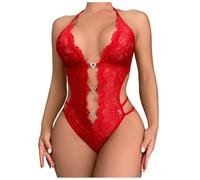 Dessous Damen Sexy Reizwäsche Für Sex Damen Unterwäsche Frauen Rot Nachthemd Kleid Catsuit Erotikwäsche Negligee Body Spitze Die Frau Ouvert Lingerie Halterlose Strümpfe Set Erotisch Strapsen Mit
