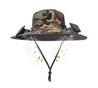 Destacable Solar Fan Hat - Wide-Brimmed Summer Sun Hat, Outdoor Headwear