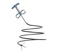 Destapa Cañerías Para Eliminar Pelos Pinza De 4 Garras Con Espiral Flexible