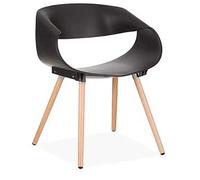 Destello S.L. Pack de 4 sillas diseño Eventos Negra 75 x 54 x 61 cm