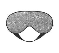 Destellos de brillo plateado, Cubreojos completos Antifaz bloqueador de luz Antifaz para dormir Antifaz suave con los ojos vendados Noche
