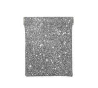 Destellos de Brillo Plateado, Squeeze Top Wallet Bolsa de Almacenamiento para Mujer Monedero pequeño Bolsa de Cambio