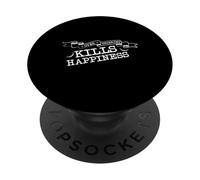 Desterrar el pensamiento excesivo mata la felicidad Cita inspiradora Diversión PopSockets PopGrip Adhesivo