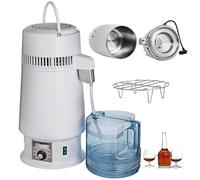 Destilador De Agua 4 L, Destilador De Alcohol De Agua Pura Para El Hogar De 1 L/H, Destilador De Alcohol EléCtrico De Encimera, Temperatura Ajustable, ProteccióN Contra Sobrecalentamiento