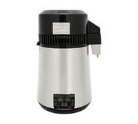 Destilador de agua 4L acero inoxidable, 800W aparato destilación de agua | Filtro de agua multifuncional con pantalla LED, flujo de 1,1 L/h, temporizador 1-10h, para uso médico, doméstico