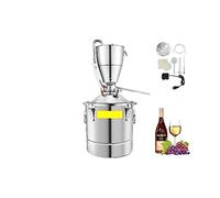 Destilador de Alcohol y agua de 30L, equipo de alcohol ilegal DIY de acero inoxidable for whisky, vino, cerveza, licores, Kit de elaboración casera Eficiencia