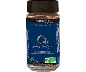 Destinatio Cafe Soluble Liofilizado Descafeinado Bio 100 Gr Paquete 100 Gramos - Cultivo Ecologico 100 ml