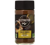 Destination - Achicoria Soluble Ecológica - 100 g - Sin Azúcar Añadido y Sin Gluten - Naturalmente Sin Cafeína - Con un Ligero Toque a Caramelo - Apta para Consumo Vegano