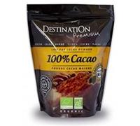 Destination - Cacao 100% Puro y Ecológico - 250 g - Sin Azúcar Añadido - Apto para Veganos - Contiene tan Solo un 10-12% de Materia Grasa - Rico en Fibra y Proteínas