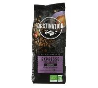 Destination - Café Ecológico en Grano - 500 g - Café de Especialidad Expresso 100% Pur Arábica - Café Orgánico - Tostado Artesanalmente - Ideal solo o con leche - Intensidad Alta