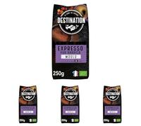 Destination Café Espresso 100% Arábica Bio 260 g (Paquete de 4)