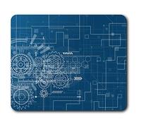 Destination Vinyl Ltd Cómodo ratón Mat - Ingeniero Mecánico Tecnología 23.5 x 19.6 cm (9.3 x 7.7 Pulgadas) para la computadora y el Ordenador portátil, Oficina, Regalo, Base Antideslizante - RM2387