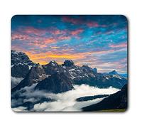 Destination Vinyl Ltd Estera cómoda del ratón - Dolomita Montañas Italia 23.5 x 19.6 cm (9.3 x 7.7 Pulgadas) para la computadora y el Ordenador portátil, Oficina, Regalo, Base Antideslizante - RM3391