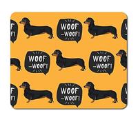Destination Vinyl Mats Tejido del Perro del Dachshund Alfombrillas de Ratones Cojín - Salchicha Perros Divertido el Regalo Fresco del Ordenador # 15293