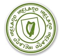 DestinationVinyl 2 x 10 cm/100 mm Irlanda vinilo autoadhesivo pegatinas para portátil viaje carro equipaje divertido #5391