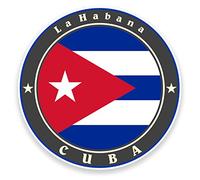 DestinationVinyl 2 x 10 cm Cuba Bandera Vinilo Pegatina Coche Bicicleta para Ordenador portátil Viaje Equipaje Etiqueta # 9242-10cm Ancho x 10cm Alto
