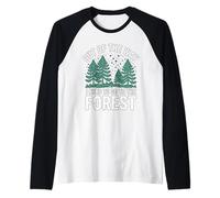 Destino de Aventura Forestal Fuera de Camino Camiseta Manga Raglan