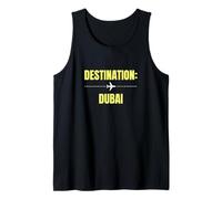 Destino Dubai Travel Vacaciones Turista de Vacaciones Camiseta sin Mangas