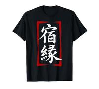Destino Kanji Caligrafía Japón Símbolo Arte Tradicional Camiseta