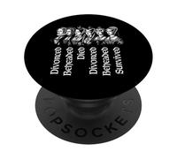 Destinos de Las Seis Esposas de Enrique VIII PopSockets PopGrip Adhesivo