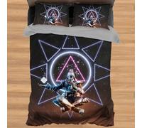 Destiny2 The Final Shape Ropa de cama, 135 x 200 cm, microfibra, funda nórdica y 2 fundas de almohada, juego de cama decorativo para dormitorio infantil (individual)