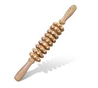Deston Masajeador de madera de mano con punta de gatillo para fascia, celulitis, músculos y abdomen, masajeador de terapia corporal, herramienta de alivio del vientre muscular
