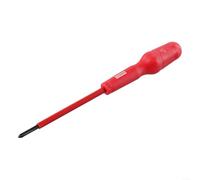 Destornillador aislado de 1000 V resistente a alto voltaje, herramienta manual de electricista, broca de acero al cromo vanadio con mango ergonómico PP+TPR para trabajos eléctricos en vivo (4 x 100 +)