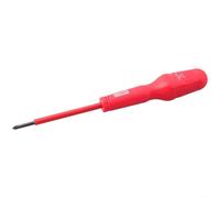 Destornillador aislado de 1000 V resistente al alto voltaje con broca magnética, hoja de acero al cromo vanadio, mango ergonómico de polipropileno + TPR para (3 x 75 +)