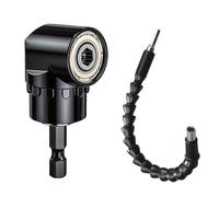 destornillador angular de 105 y Prolongador de brocas de mango flexible de 295 mm, Portapuntas angular multifunción con portapuntas magnético de 1/4 de pulgada, Adaptador para taladrar