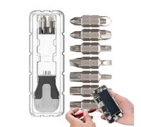 Destornillador corto | 15 en 1 herramienta de reparación multifunción portátil | Kit de destornilladores de trinquete | para mantenimiento de muebles, electrodomésticos, computadora, bicicleta