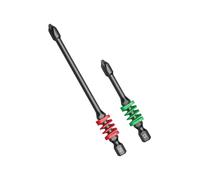 Destornillador de cruce, punta hexagonal de alta dureza, cabeza de resorte antideslizante, de acero, absorción de golpes, arco iris