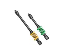 Destornillador de cruce, punta hexagonal de alta dureza, cabeza de resorte antideslizante, de acero, absorción de golpes, arco iris