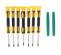 Destornillador de herramientas pry juego de acero inoxidable mango cómodo mango cómodo herramientas de reparación electrónica para hombres de mantenimiento amateur de 7 piezas