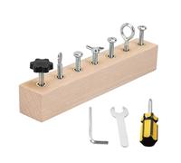 Destornillador de Juguete,Banco De Trabajo De Juego Simbólico | Set de Juguete de Tablero con Tornillos de Madera | para Niños y Niñas en Navidad, Cumpleaños, Hogar, Jardín de Infancia y