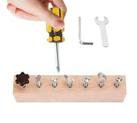 Destornillador de juguete - juego educativo exigencia de habilidades motoras finas | Juguetes educativos de madera con tabla de roscar | Para y niñas en Navidad cumpleaños guardería