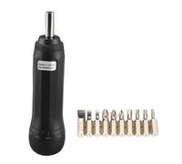 Destornillador de llave de torsión, destornillador de torsión de electricista preestablecido ajustable con 10 puntas, control de torsión de 0,1-0,6 N.m para electrónica y