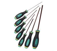 Destornillador de punta magnética con vástago hexagonal H1 5 a H6, longitud total ajustable 185 265 mm, mango de agarre antideslizante para un trabajo seguro y preciso (100 mm × H3)