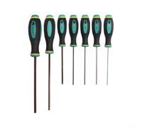 Destornillador de punta magnética con vástago hexagonal H1 5 a H6, longitud total ajustable 185 265 mm, mango de agarre antideslizante para un trabajo seguro y preciso (100 mm x 2 mm)