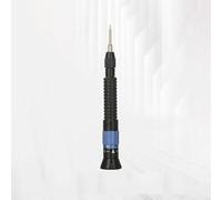 Destornillador de torsión de precisión para reparación de electrónica, ajustable, 0,35-0,55 N, puntas triangulares hexagonales intercambiables de aleación de acero, mango de goma antideslizante, negro